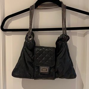 Black Leather Hand Bag